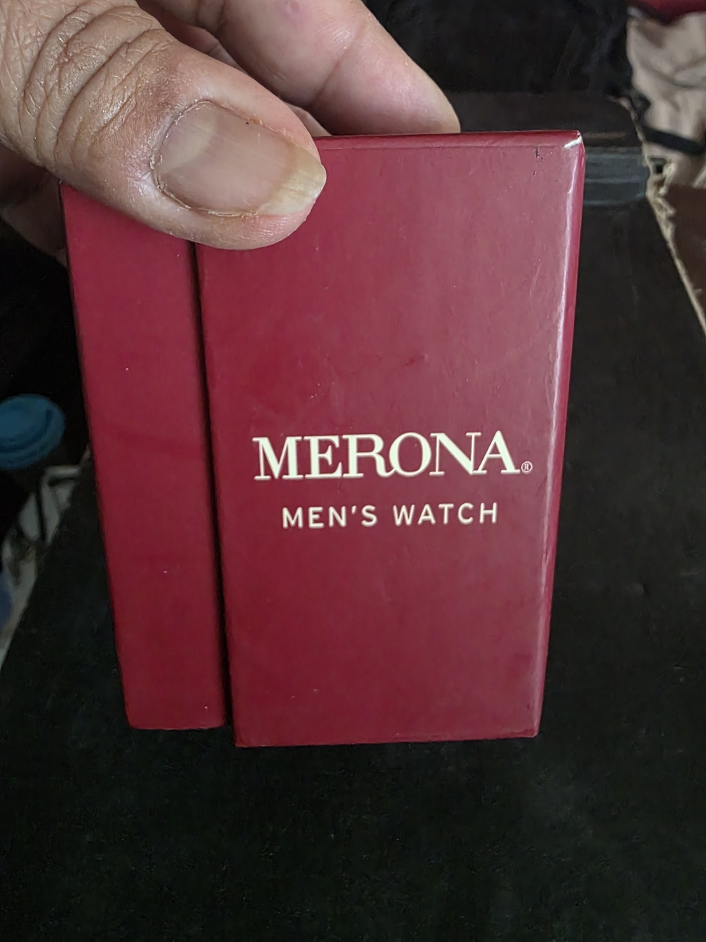 MERONA Men's Watch Gift Box - Red